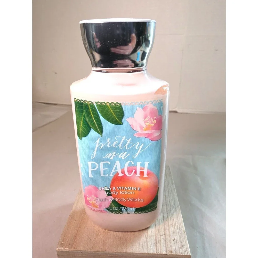 New Bath & Body Works Pretty as A Peach Shea Vitamin E Body Lotion 8oz